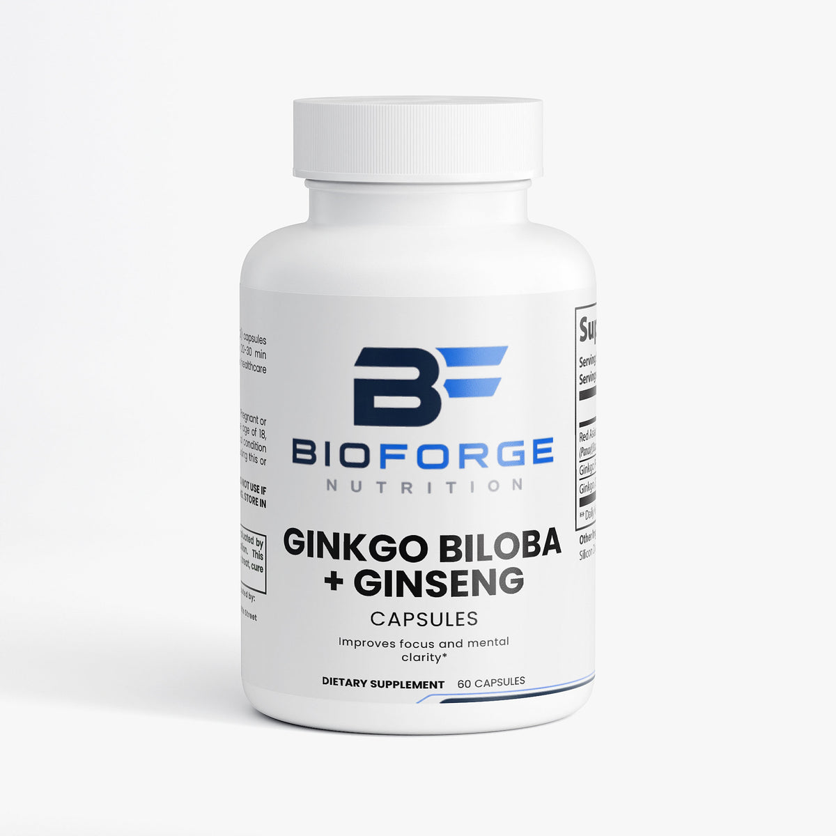 Ginkgo Biloba and Ginseng Energy Support Supplement