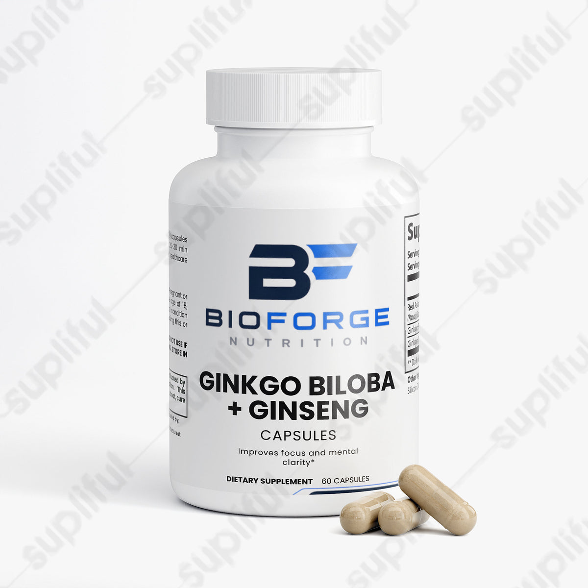Ginkgo Biloba and Ginseng Energy Support Supplement