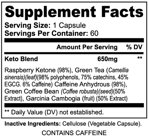 Keto-5 Ketosis and Fat Burning Support Capsules
