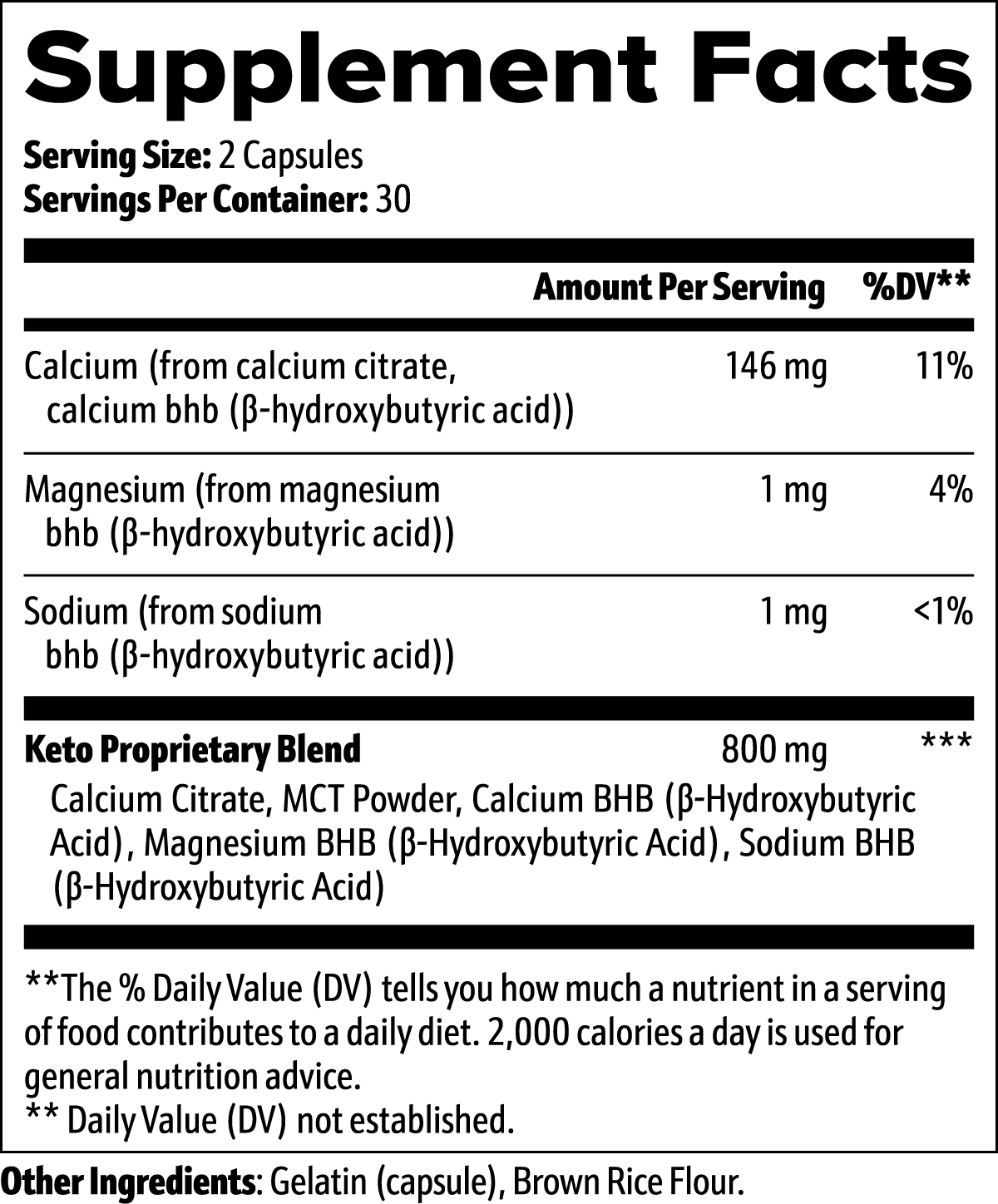 Keto BHB Ketogenic Support Capsules