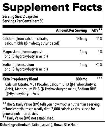 Keto BHB Ketogenic Support Capsules
