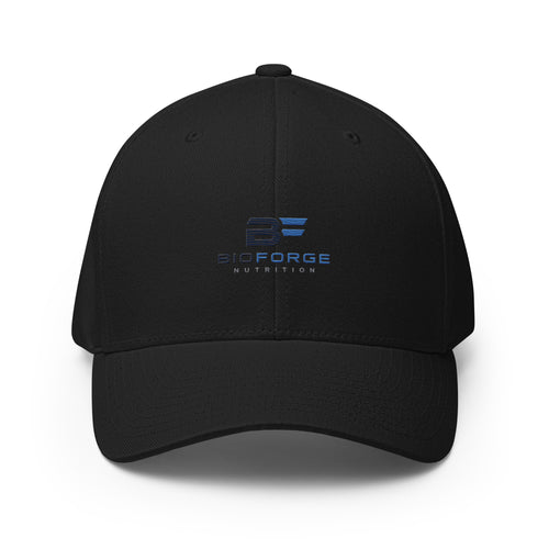 structured twill cap with elastic band