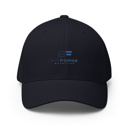 structured twill cap with elastic band