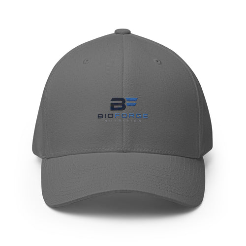structured twill cap with elastic band