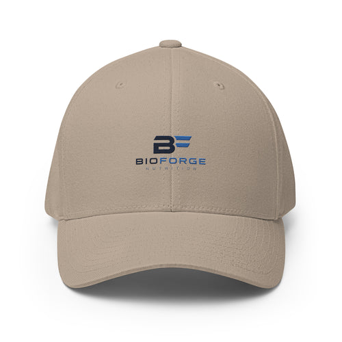 structured twill cap with elastic band