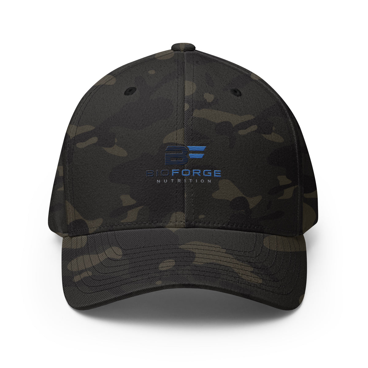 structured twill cap with elastic band