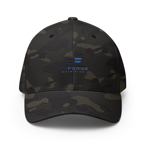 structured twill cap with elastic band