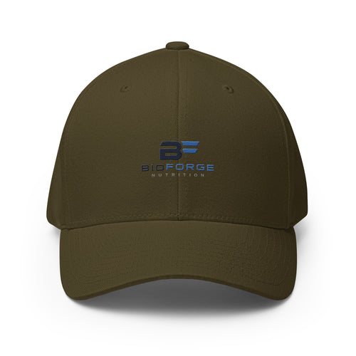 structured twill cap with elastic band