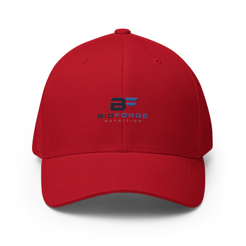 structured twill cap with elastic band