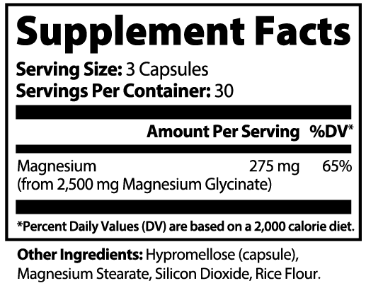 Magnesium Glycinate Relaxation Support Capsules