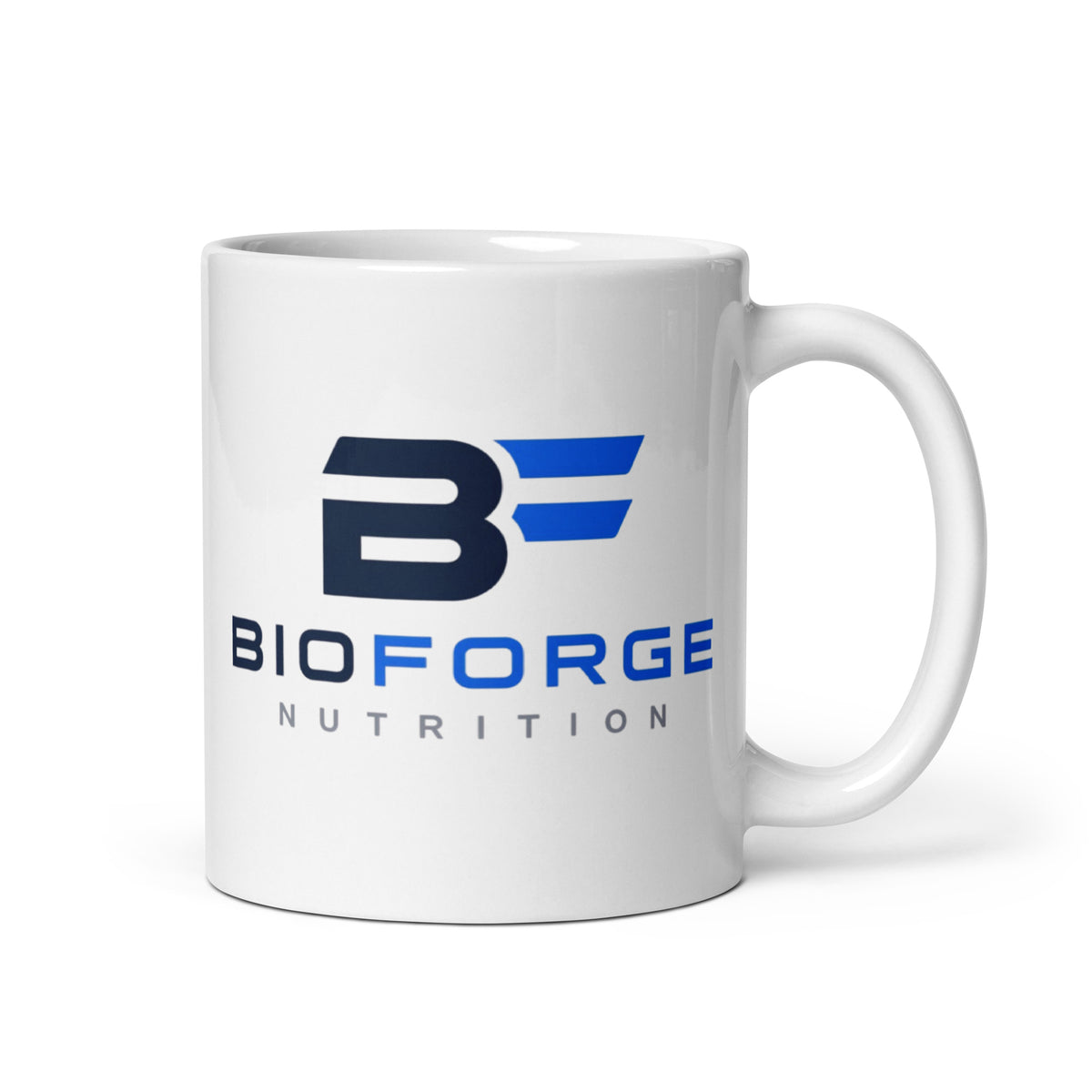 white glossy ceramic mug      